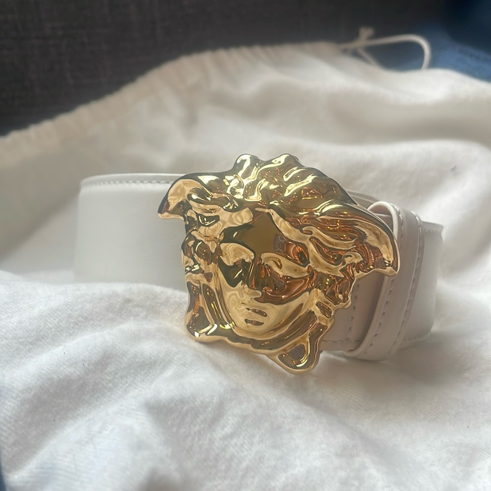 Authentic Versace Medusa head Belt.